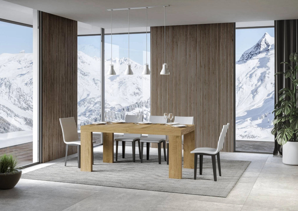 Tavolo Allungabile 160/264x90x77 cm Roxell Premium Quercia Natura