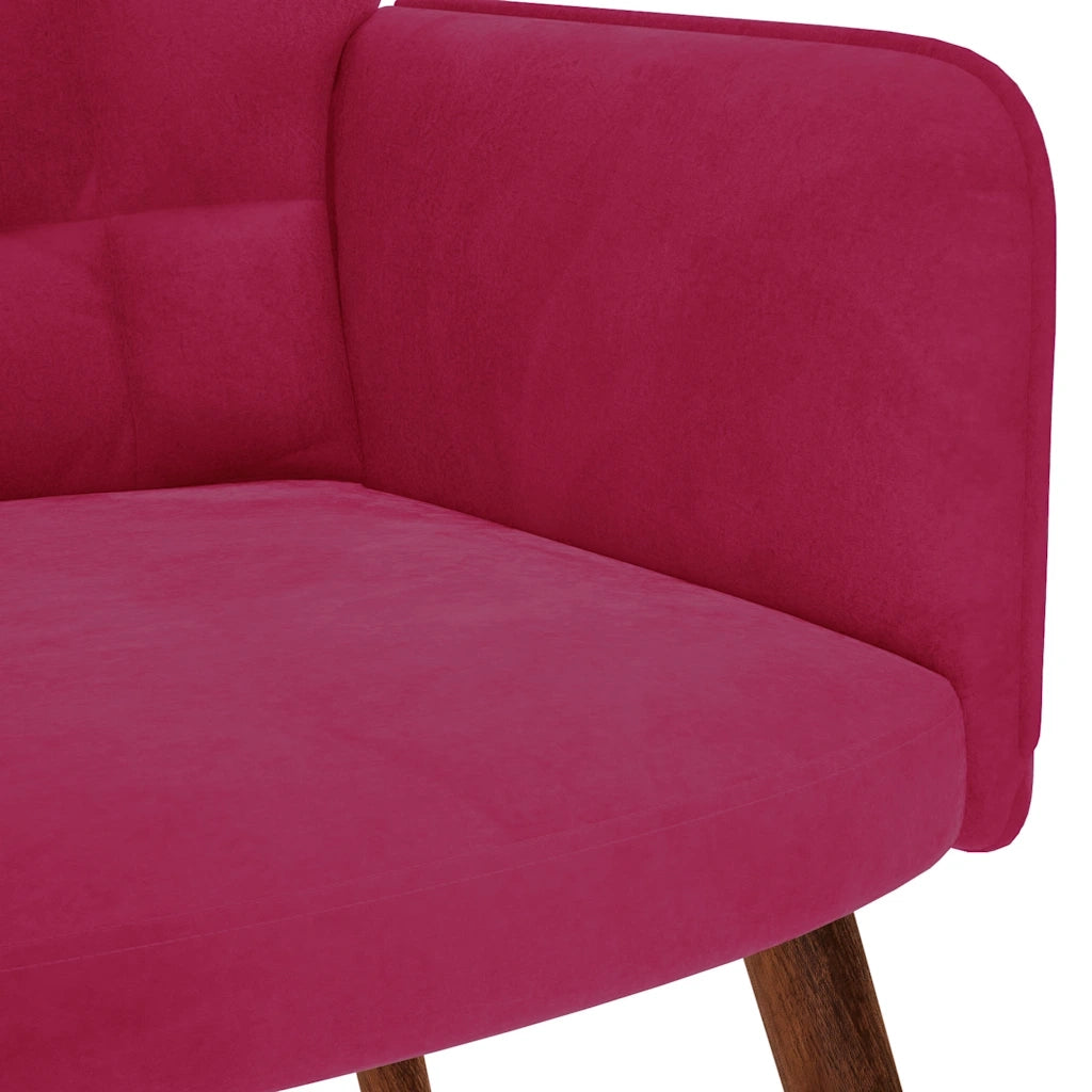 Sedia Relax Rosso Vino in Velluto 4016815
