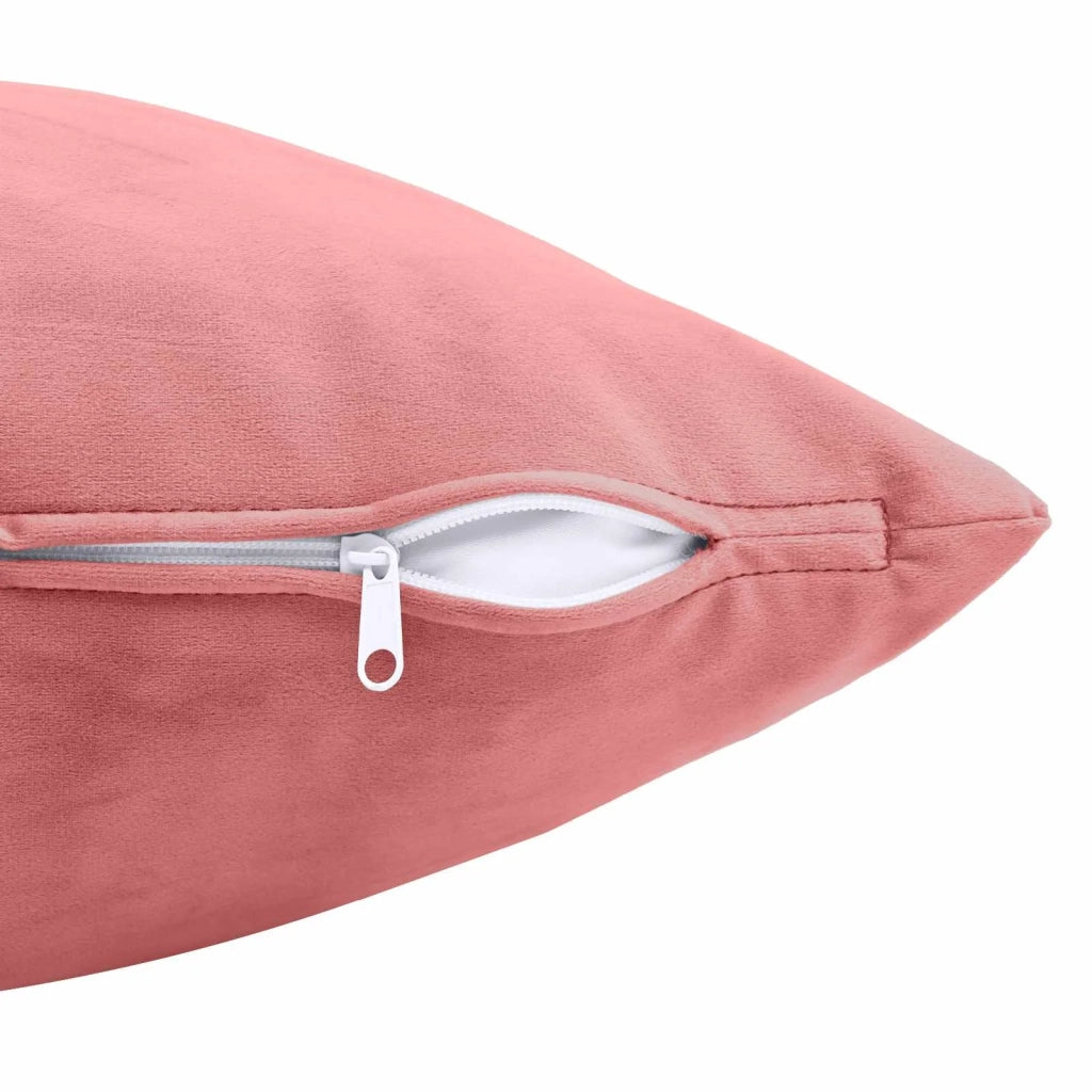 Cuscino con cuscino HEERLEN 2 pz Rosa Velluto 928191