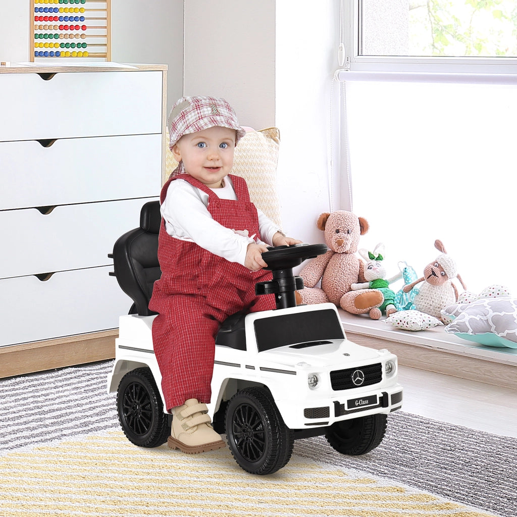 Correpasillos per Bambini 1-3 Anni con Barra di Sicurezza ¨C Minimal ¨C Bianco 85.5x40.5x95 cm