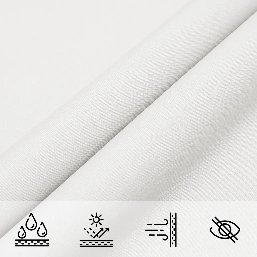 Vela Ombreggiante-Parasole a vela in Tessuto Oxford Rettangolare 2x3,5 m Bianco