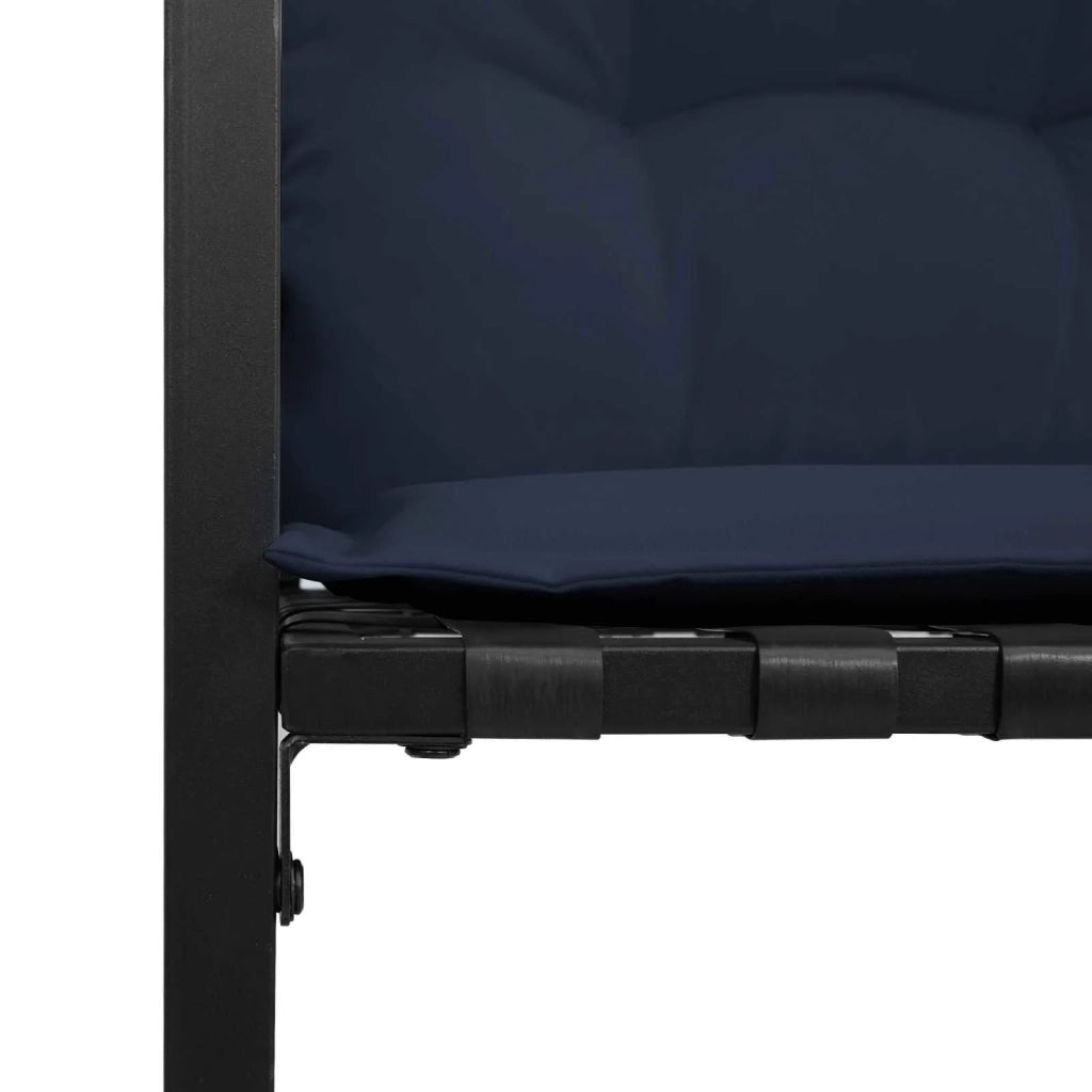 Set di Mobili da Esterno con cuscino 3 pcs Navy 42026934