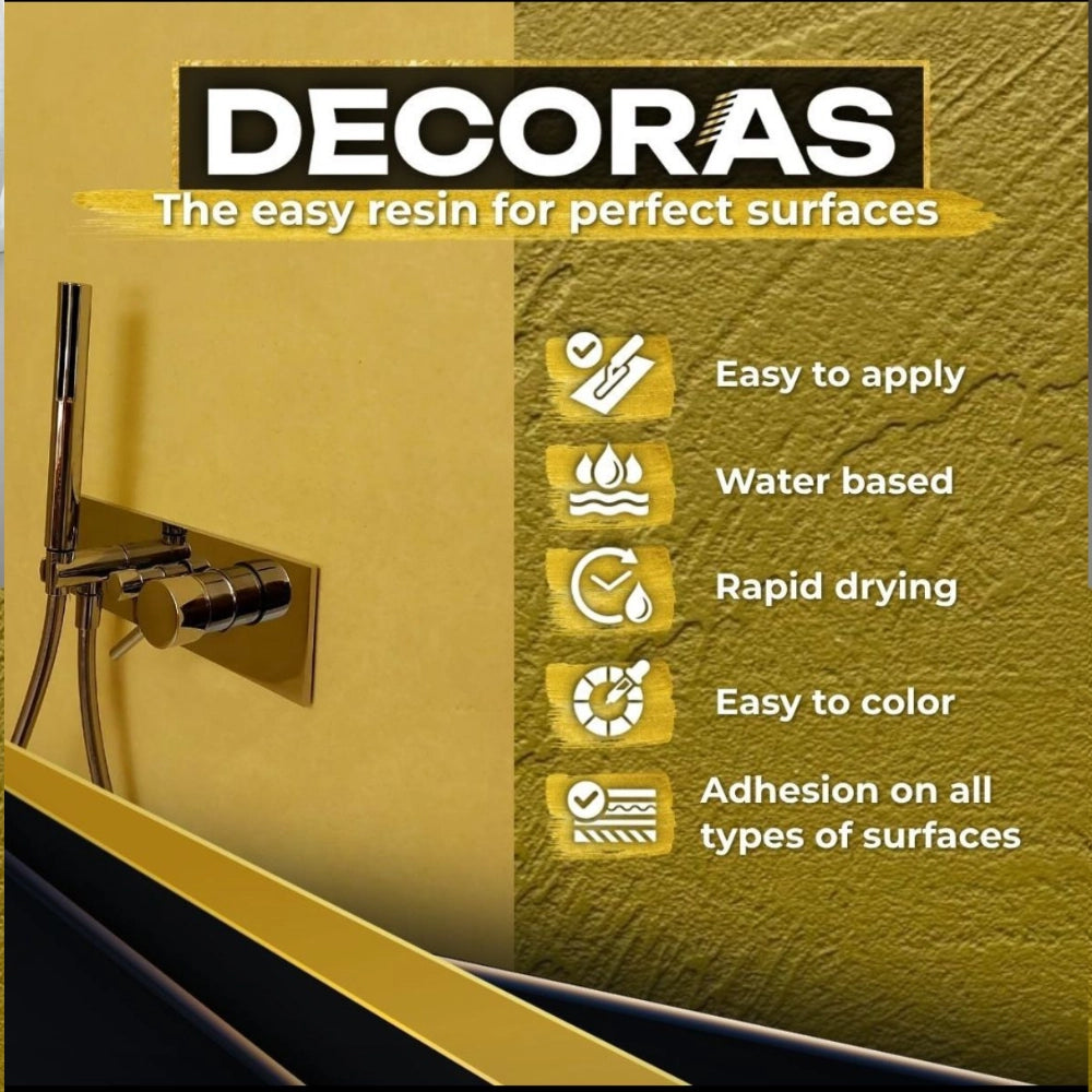 Adesivo monocomponente base acqua decoras grip pareti pavimenti secchio 5 kg