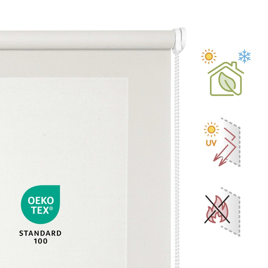 Tenda a Rullo Screen resistente e isolamento termico Bianco 140x250 cm