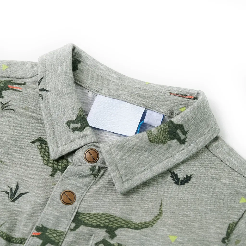 Camicia da Bambino Cachi Chiaro M¨¦lange 128
