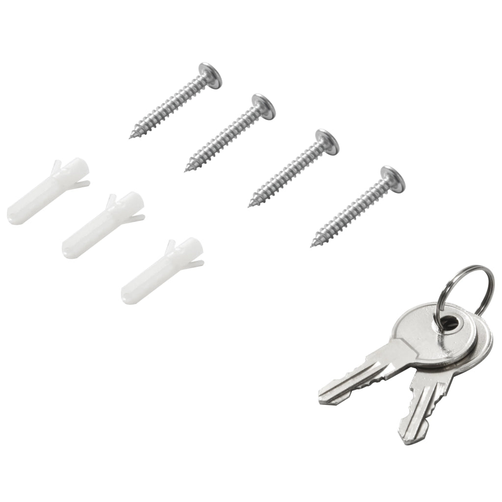 Armadio Farmacia ¨C zephmum ¨C Bianco Acciaio Inox 20x12x58 cm