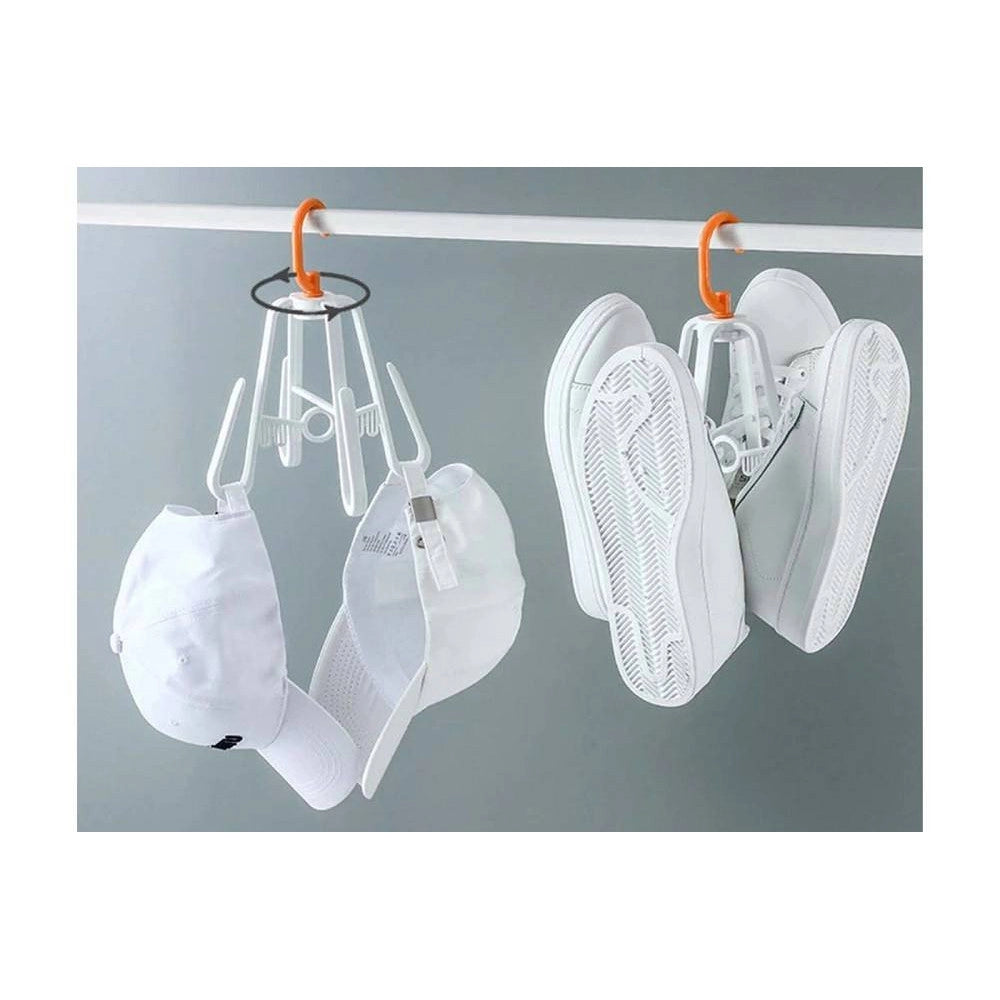 Trade Shop - Gruccia Per Scarpe Pieghevole Portascarpe Appendino Gancio Multifunzionale -