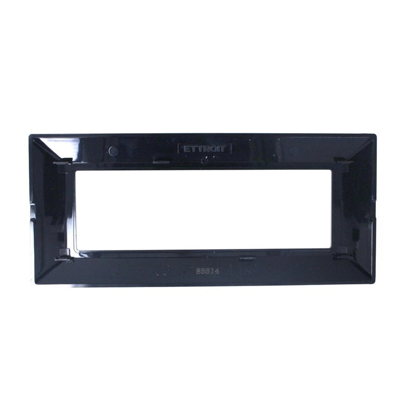 Placca Plastica Serie Solar 6P Colore Nero Satinato Compatibile Con Bticino Matix
