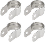 Viti a U per tubi 25mm - 304 Acciaio Inossidabile - 4 pezzi - 45x20mm - 6mm foro di montaggio - per barche/camper - Viti a tubo