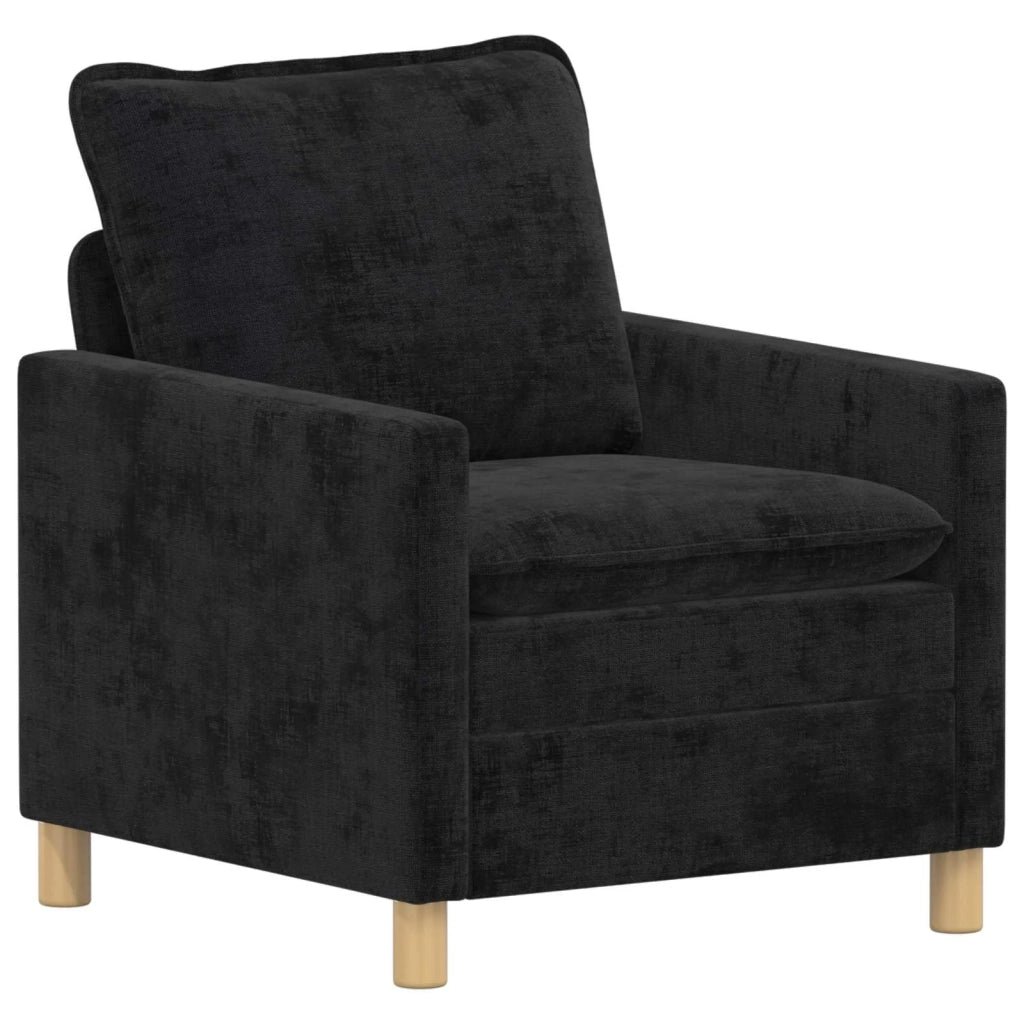 Set di divani 2 pcs Nero Poliestere 3417050