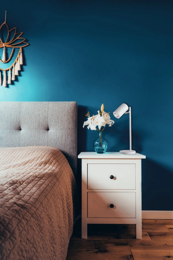 Lampada da tavolo bianca orientabile EVALO TL GU10 10W Kanlux