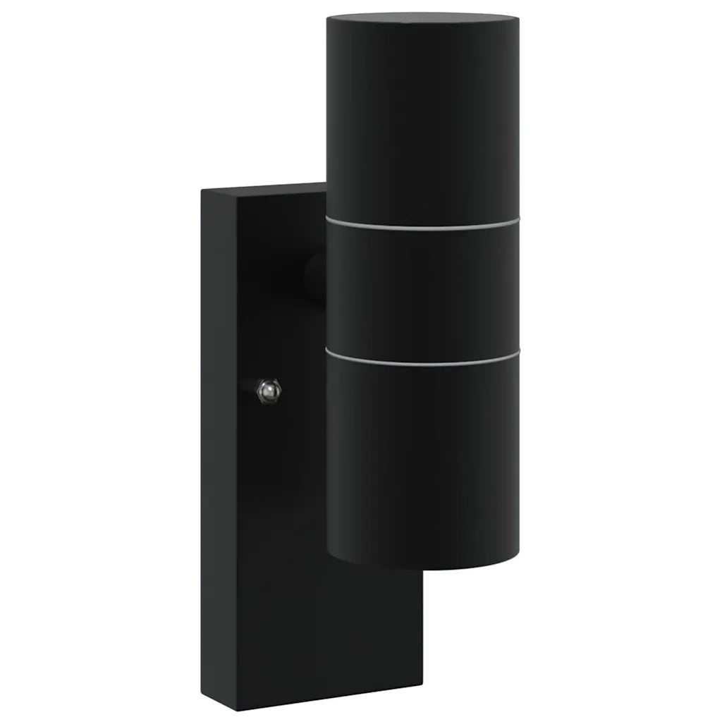 Lampada da Parete Esterna 2 pcs Nero 7 x 10 x 22 cm 4005996