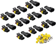 Connettore Acqua-Resistente - IP67 - Superchiuso - Nylon PA66 - Contatti Terminali - Presa AC/DC - Motocicletta Scooter Auto Camion Quad Cingolo Caravan...