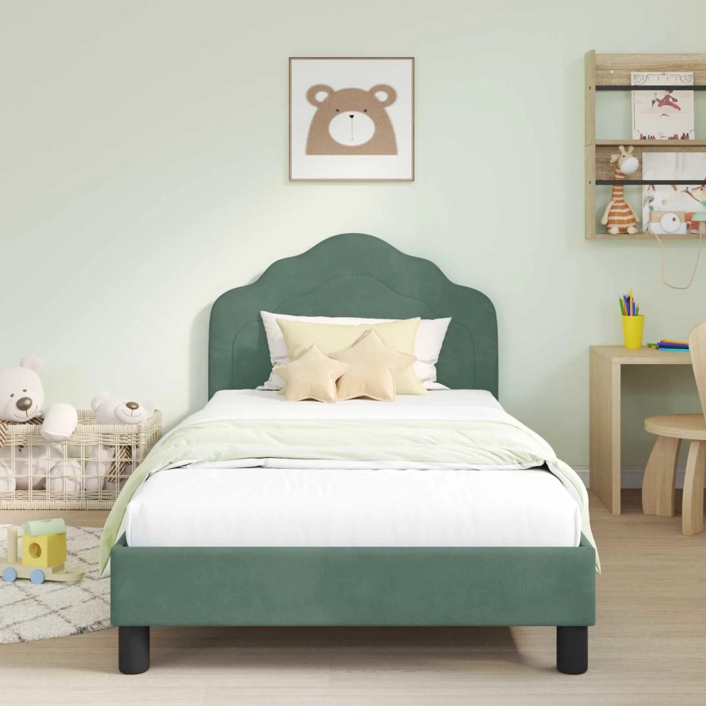 Struttura letto bambini con testata-Giroletto per bambini Verde Mare 90 x 190 cm 633018