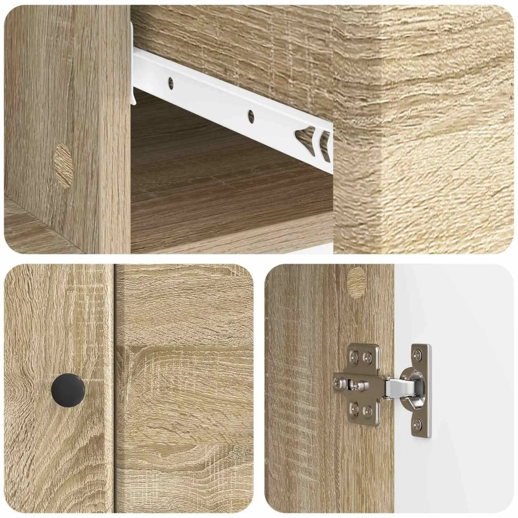 Credenza | Madia | Buffet da pranzo | Armadio da pranzo Rovere Sonoma 66 x 34,5 x 90 cm Legno ingegnerizzato