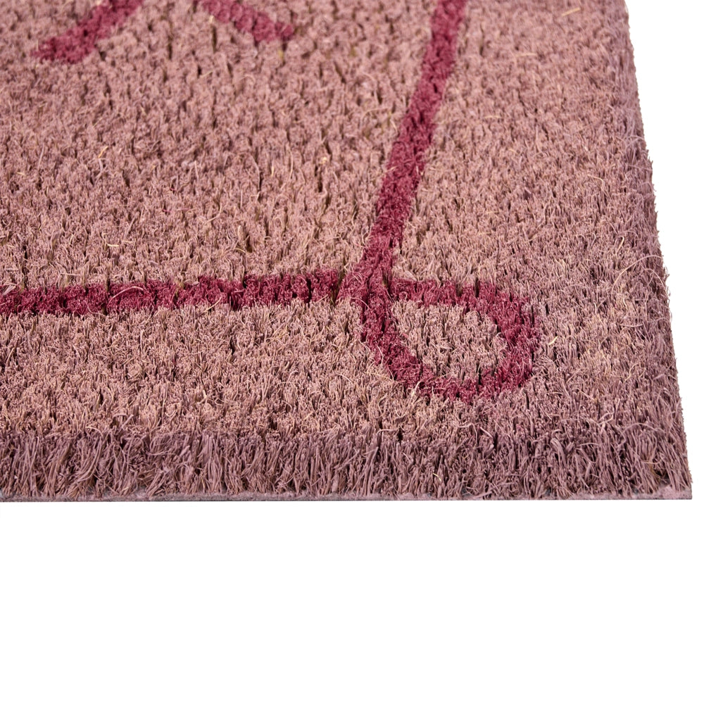 Zerbino di benvenuto in fibra di cocco antiscivolo 60 x 90 cm con retro in PVC Motivo cane Multicolore
