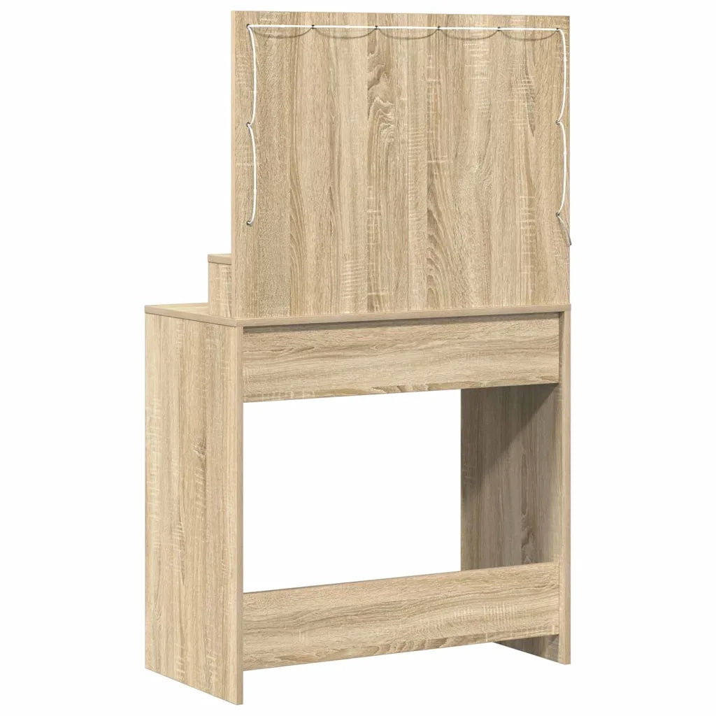 Toeletta | Tavolo da Trucco con cassetto Rovere Sonoma 79 x 41 x 135 cm