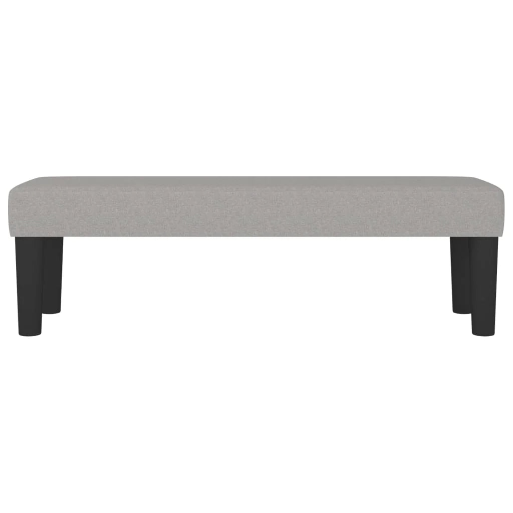 Panca 100 x 30 x 30 cm tessuto grigio chiaro 02_0010682