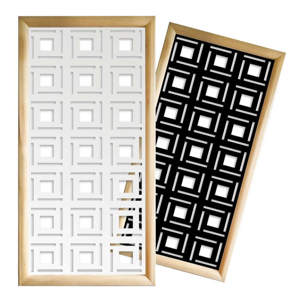 4SIDES - Moduli Decorativi in Legno e PVC Colore: bianco, Misura: 73x148 cm
