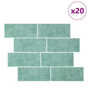 Piastrella subway 20 pz Grigio Verde 29 x 21 cm CFW1585715