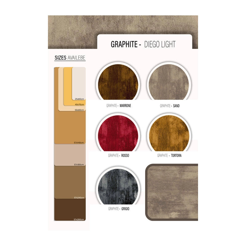 TAPPETO CUCINA GRAPHITE 25X 60 CM ASSORTITO- 20,0 pz