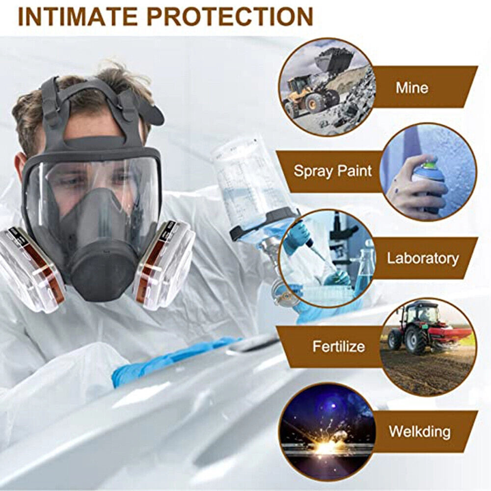Maschera antigas completa 15-in-1 ¨C zephmum ¨C Protezione da vapori chimici e schizzi di vernice