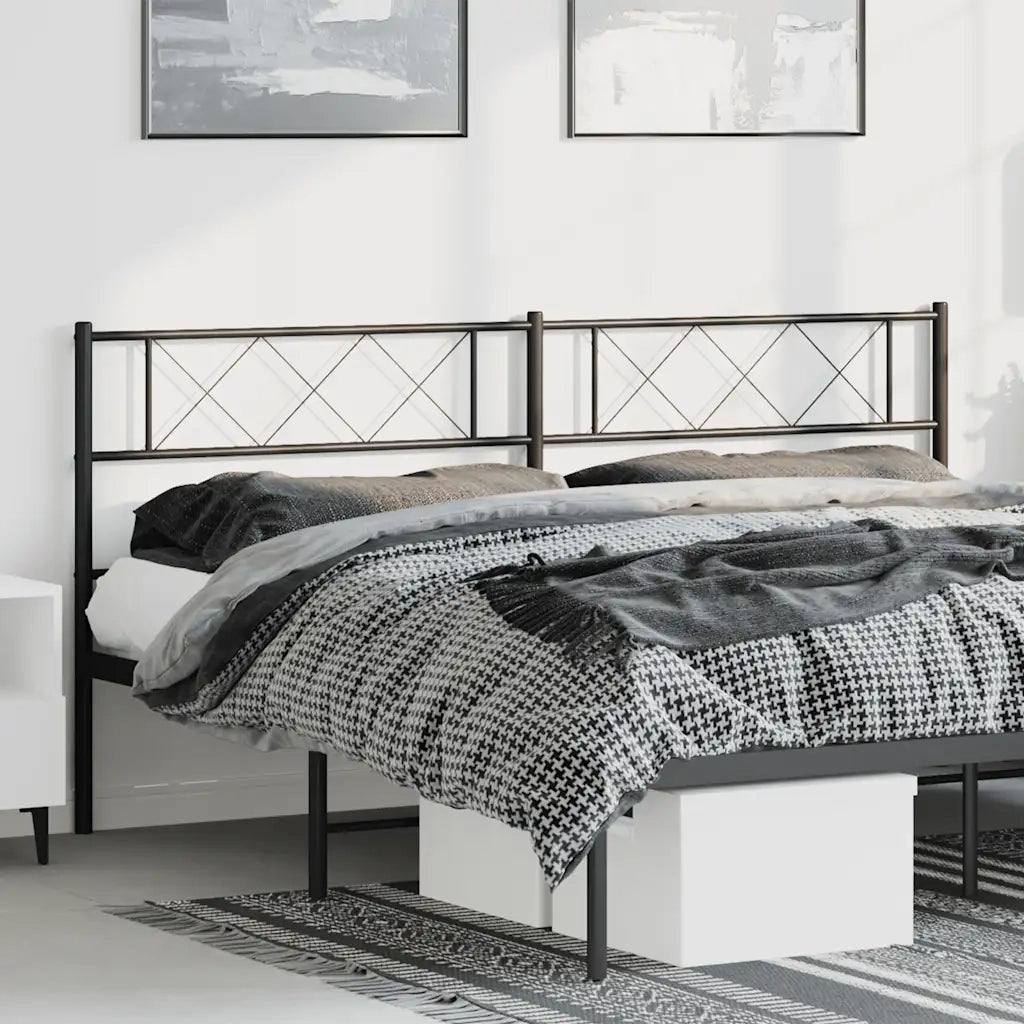 Testiera | Testata di Ricambio in Metallo Nero 180 cm