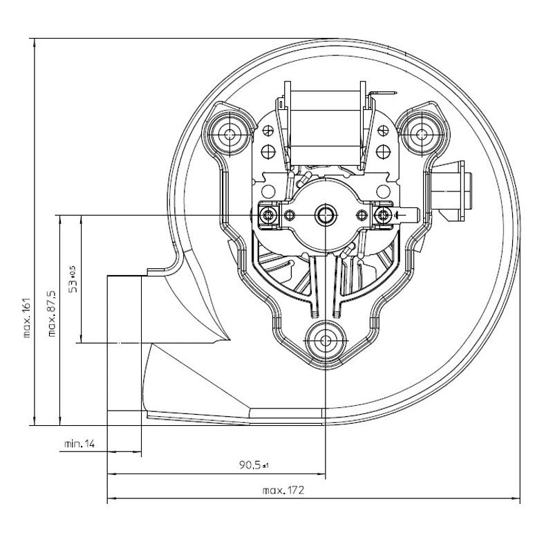 Estrattore - aspiratore fumi EBM RLG108/4200A29-3030LH-577