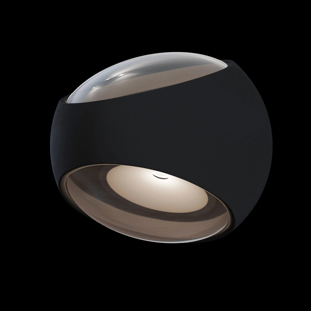 Lampada da parete Outdoor in Alluminio Stream Nero