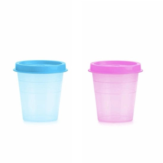Set di mini contenitori refrigerabili Wichtel Midgets 60ml da 2 pezzi (2-set rosso + blu)