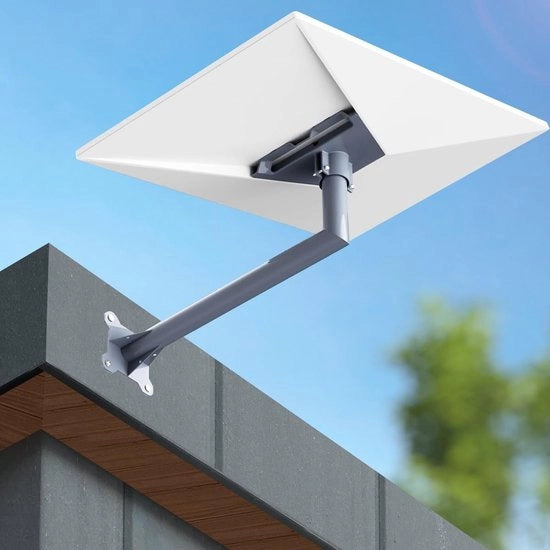 Supporto per Satelliti Robusto e Sostenibile - Alzo per Antenna - Braccio per Antennamast - Materiale di Alta Qualità Acciaio - Sicuro - Sostegno fino a 500 Libbre - Antenna