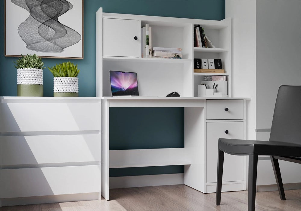Scrivania CHESTER 120 bianco per ufficio e studio