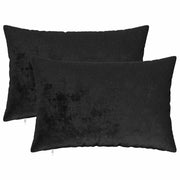 Federa 2 pcs HEERLEN Nero 40 x 60 cm Flanella 909393