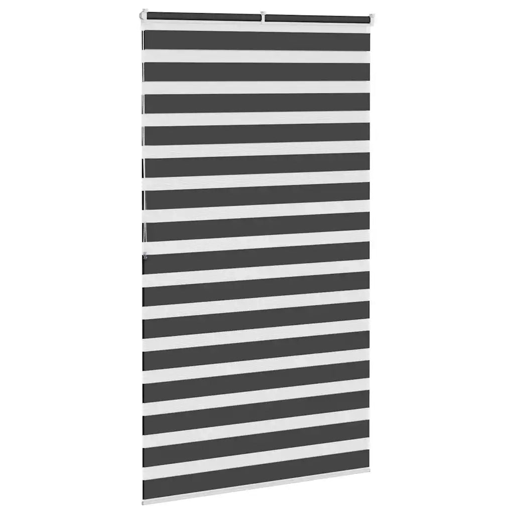 Tenda a Rullo Zebra Nero Larghezza Tessuto 120,9 cm Poliestere 4014266