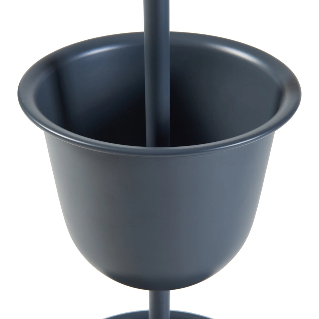 Stand Portapiante Alphen con 3 Vasi - Nero [en.casa]