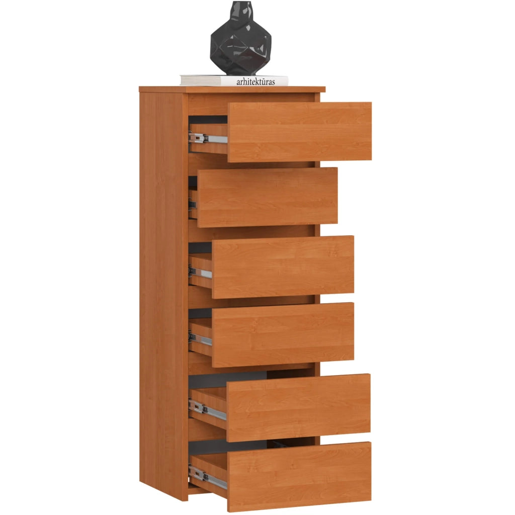 Cassettiera AKORD CL6 Cassettiera Ontano 40 cm 6 cassetti 40x35x109 cm