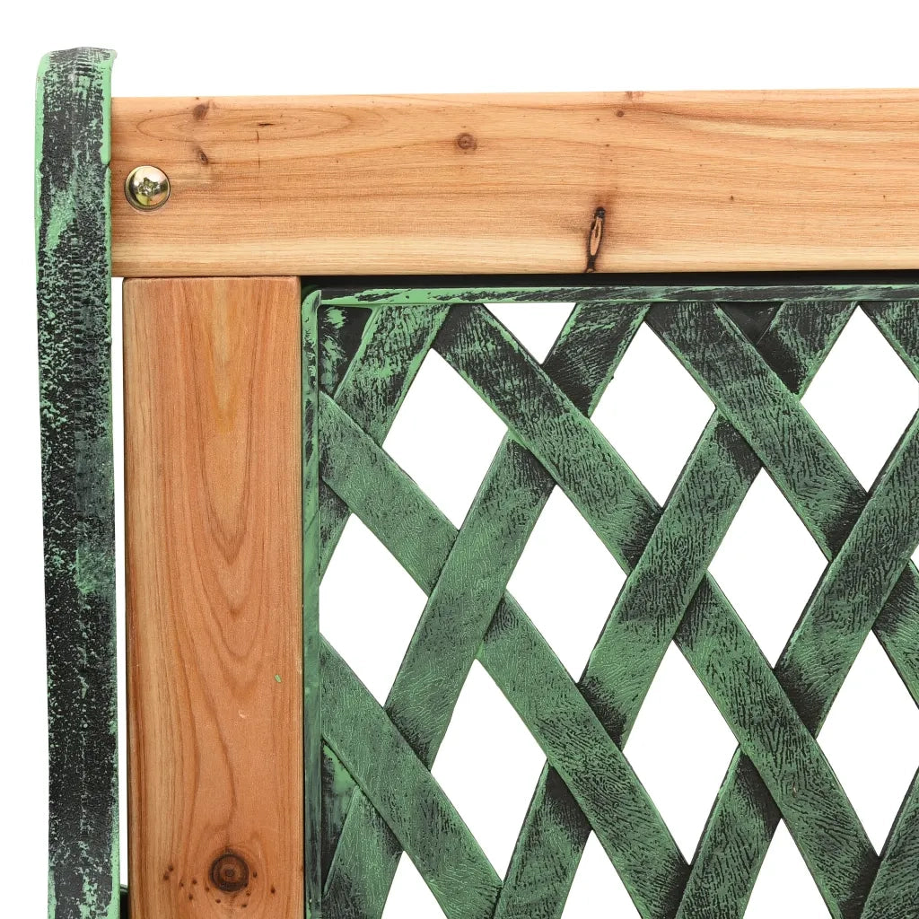 Panchina da Giardino | Panca da Giardino 122 cm in Ghisa e Legno Massello di Abete