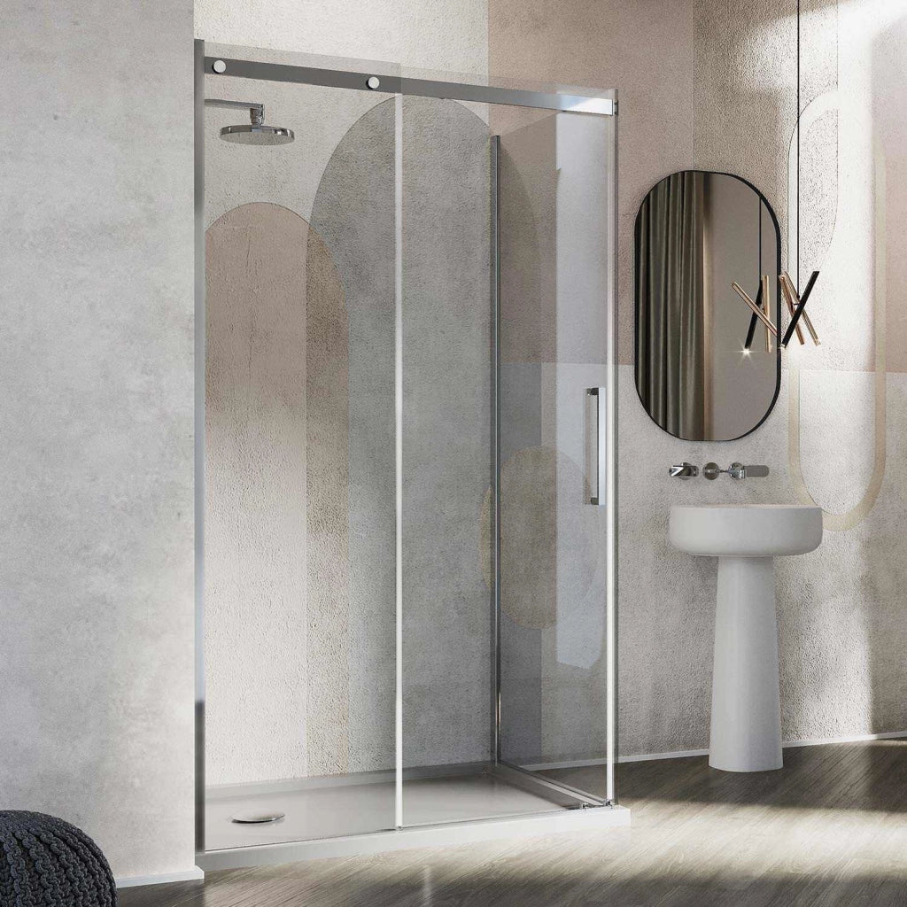 Box Doccia 75x110CM H200 Vetro Trasparente 8mm Versione Sinistra con EasyClean mod. Prime Duo 1 Anta