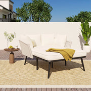 Set giardino - Xylo - 2 posti con cuscini lavabili beige