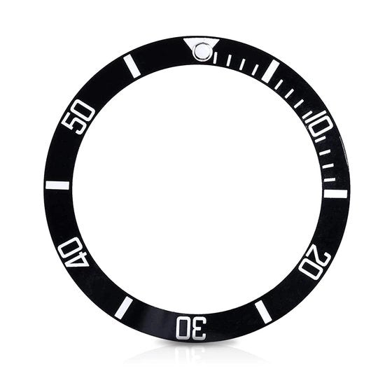 Orologio Bezel - Plastica - Lustrato - Resistente ai graffi - Diametro esterno 30,5 mm - Leggero - Eclatante unicità - Componente orologio da inverter