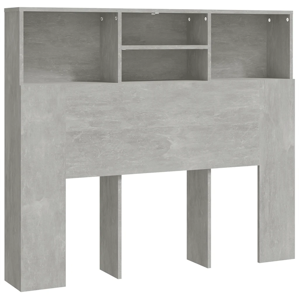 Testiera | Testata con Contenitore Grigio Cemento 120x19x103,5 cm