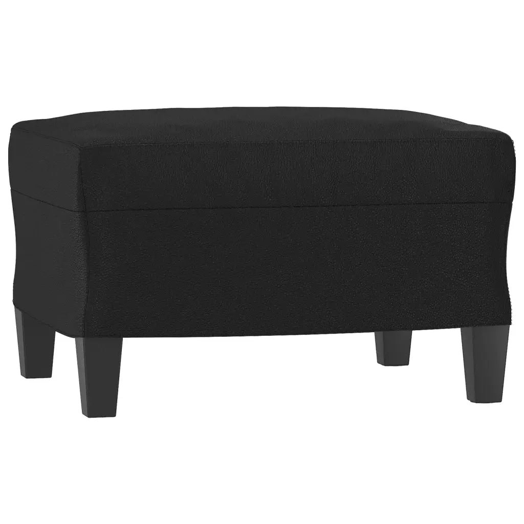 Set di Divani 3 pz con Cuscini Nero in Similpelle 3202155