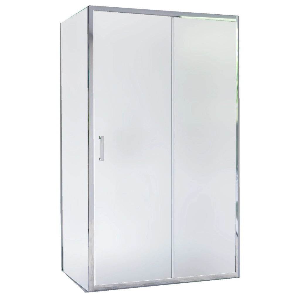 Box Doccia Angolare 80x140 cm 1 anta Scorrevole in Cristallo Opaco 6mm H195 Bonussi Tosca