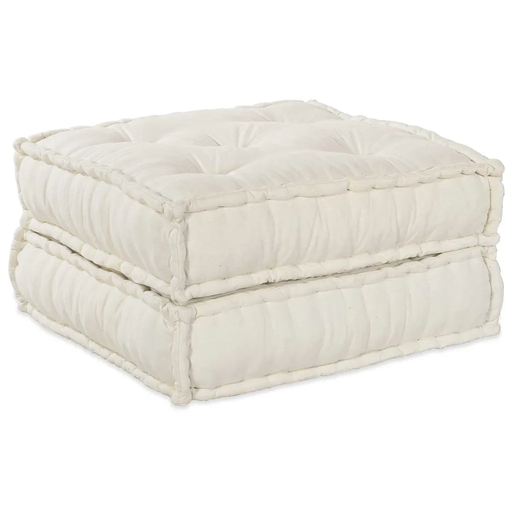 Unità di Divano Modulare 2 pcs Crema 140 x 70 x 36 cm Tessuto 3315065