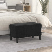Panca-Sgabello Nera 70x35x41 cm in Velluto