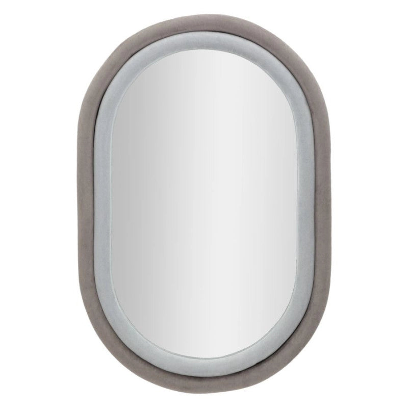 Specchio Da Muto Antony Velluto Grigio/mix cm 60x4x90