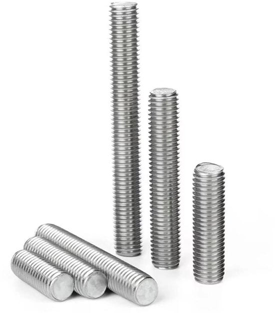 Viti a barra a testa M12x100mm - Acciaio inossidabile - Maniglia di cavo - Duraturo - Resistentente allo strappo - Resistente alla corrosione