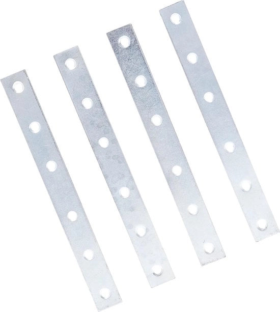 Fascia di riparazione in acciaio inossidabile piegata 150 mm (6 pollici) - Pacchetto da 4 pezzi - Fascia di riparazione piegata