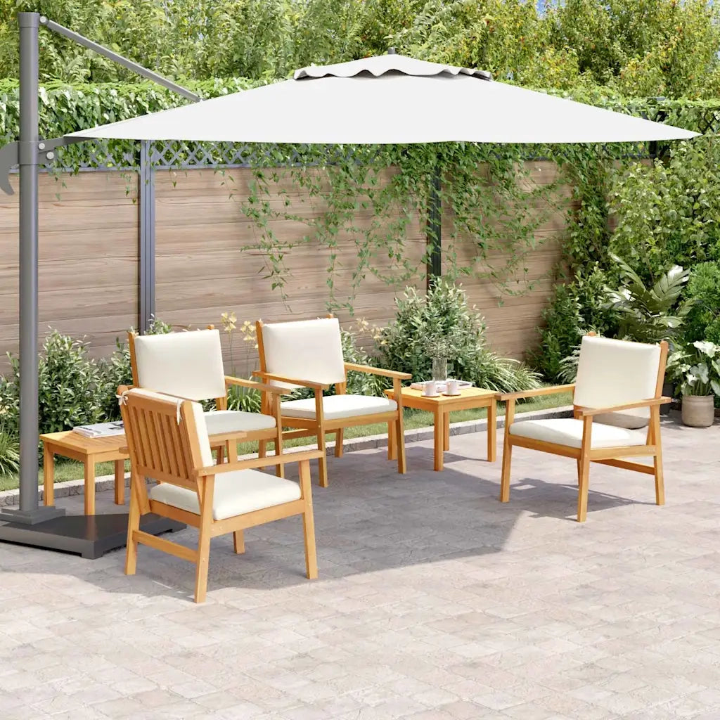 Set Divano da Giardino 6 pcs Marrone Legno di Acacia Massello 3331815