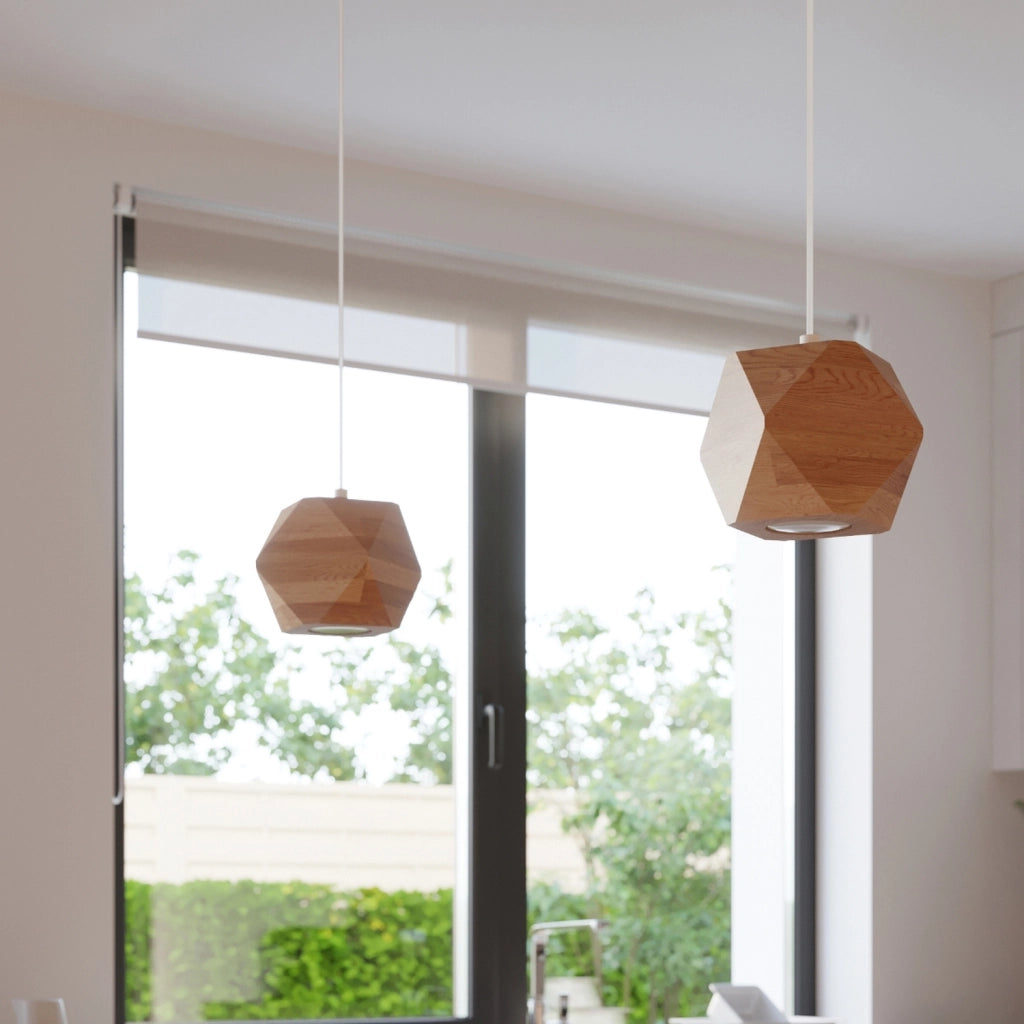 Lampada da parete WOODY in legno naturale